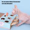 Funny Cat Stick 3 in 1 With Scratcher Cat Toy Chase Hunt Mouse Cat Game Box Maze Interactive Educational Cat Hit Gophers