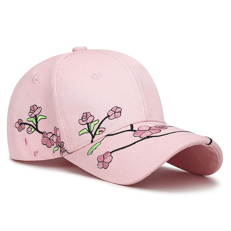 Hats Ethnic and National Trend Baseball Caps Sun Hats Spring and Autumn Plum Blossom Embroidered National Style Curved Brim Baseball Caps