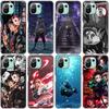 Чехол аниме Demon Slayer Tanjiro для Xiaomi Mi 11 Lite NE 11i 10T 11T Pro A2 A3 Lite POCO F3 M3 M4 C31 X3 Pro NFC GT, черный чехол
