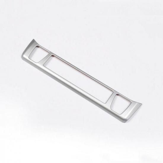 Накладка на центральную консоль салона для Toyota RAV4, матовая серебристая