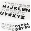 1 шт. 3D Металл 45 мм 25 мм DIY Буквы Алфавит Эмблема Цифры Хромированная Наклейка Цифровой Значок Аксессуары Мотоцикл