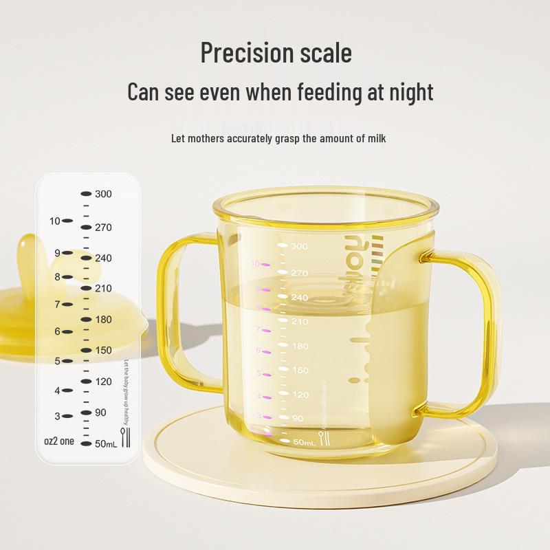 Детский поильник из PPSU с двумя ручками и соломинкой – Изолированный и термостойкий для молока, сока и воды.