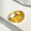 Finger Ring Geometric Transparent Retro All Match Simple Ring