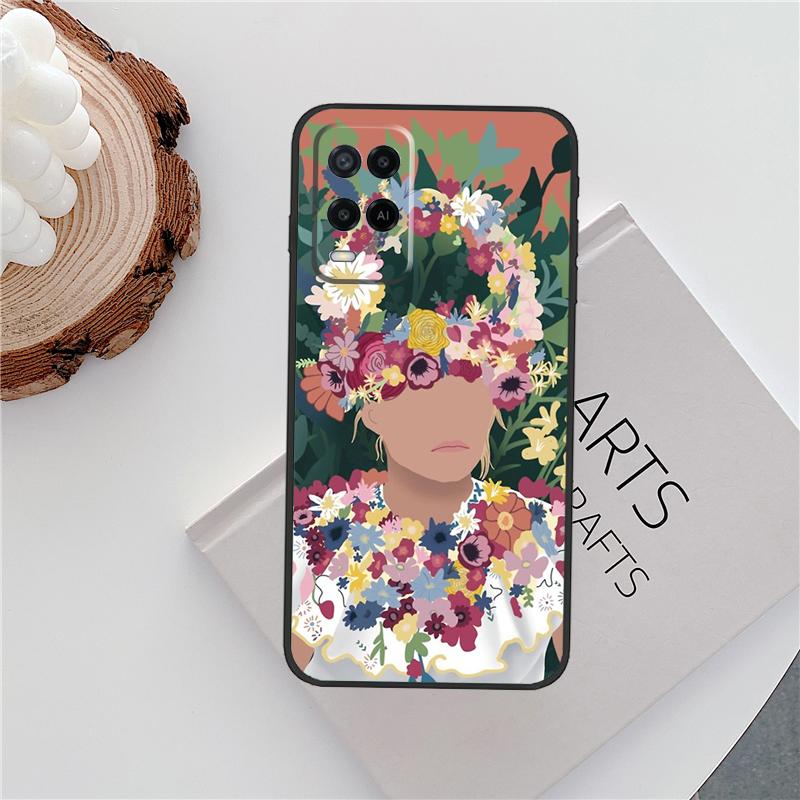 Midsommar May Queen Case For Oppo A80 A78 A98 A40 A60 A18 A38 A58 A15 A17 A77 A74 A94 A54 A57S A16 A76 A96 Cover