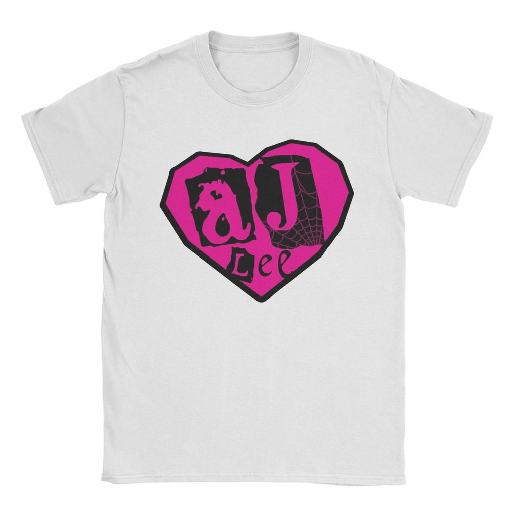 Мужские футболки AJ Lee Wrestling 100% хлопок винтажные с коротким рукавом и круглым вырезом уникальная футболка