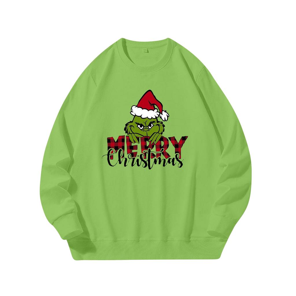 Женский повседневный и модный свитер с круглым вырезом, свободный свитер с круглым вырезом и принтом