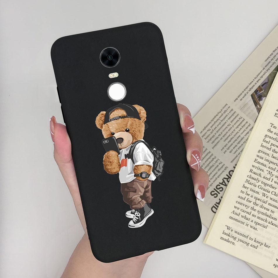 Милый Мультяшный Чехол Для Xiaomi Redmi 5 Plus Чехол Мягкий Расписной Матовый Силиконовый Задний Чехол Для Redmi5 Plus Redmi 5+ Чехлы Для Телефона Funda