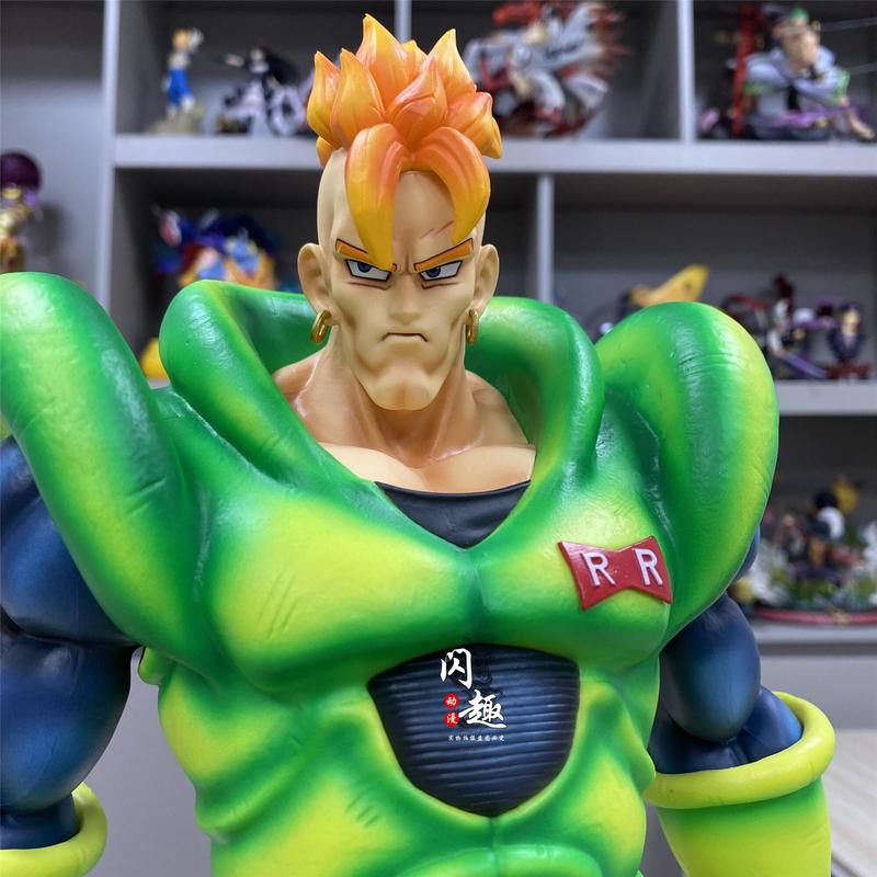 42 см Фигурка Dragon Ball Z Супер Сайян 16-й Искусственный Человек Коллекционная Модель в Коробке Игрушка из Аниме Серии Драконий Шар Подарки