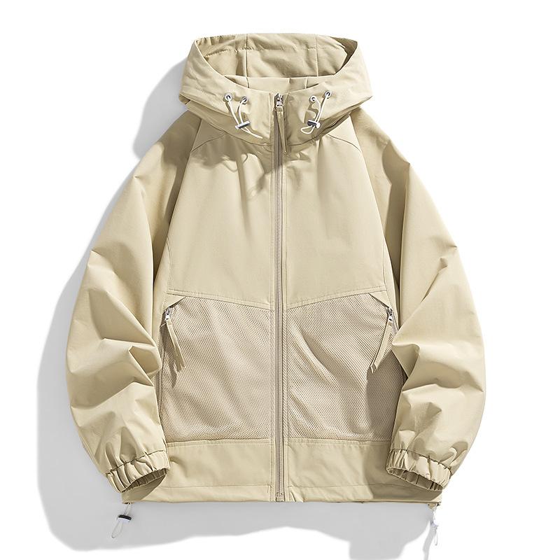 Autumn Spring Autumn Thin Hooded Windproof Waterproof Men's and Women's Fashion Sports Jacket Men's and Women's