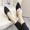 Fashion 2024 Fashion Slip On Loafers Breathable Stretch Ballet Shallow Flats Women Soft Bottom Pointed Toe Boat Shoes Plus Size 43