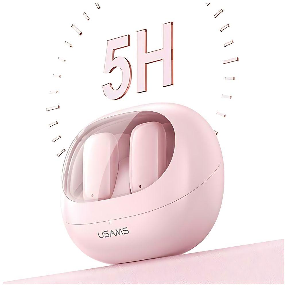 USAMS Bluetooth-наушники 5.3 Серия Twstd Беспроводные Розовый/Pink Bhutd03 (Td22)
