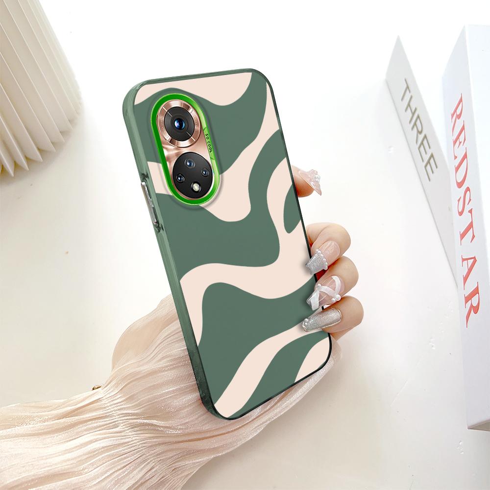 Раскрашенный узор, разноцветный, серебристый, двусторонний твердый корпус, противоударный противоударный чехол для телефона для Huawei Honor Infinix Tecno iPhone