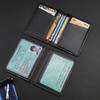 Fashion Super Slim Soft Wallet Genuine Leather Mini Credit Card Walet Purse Men Thin Small Cards Cases Holders Mens Accessories