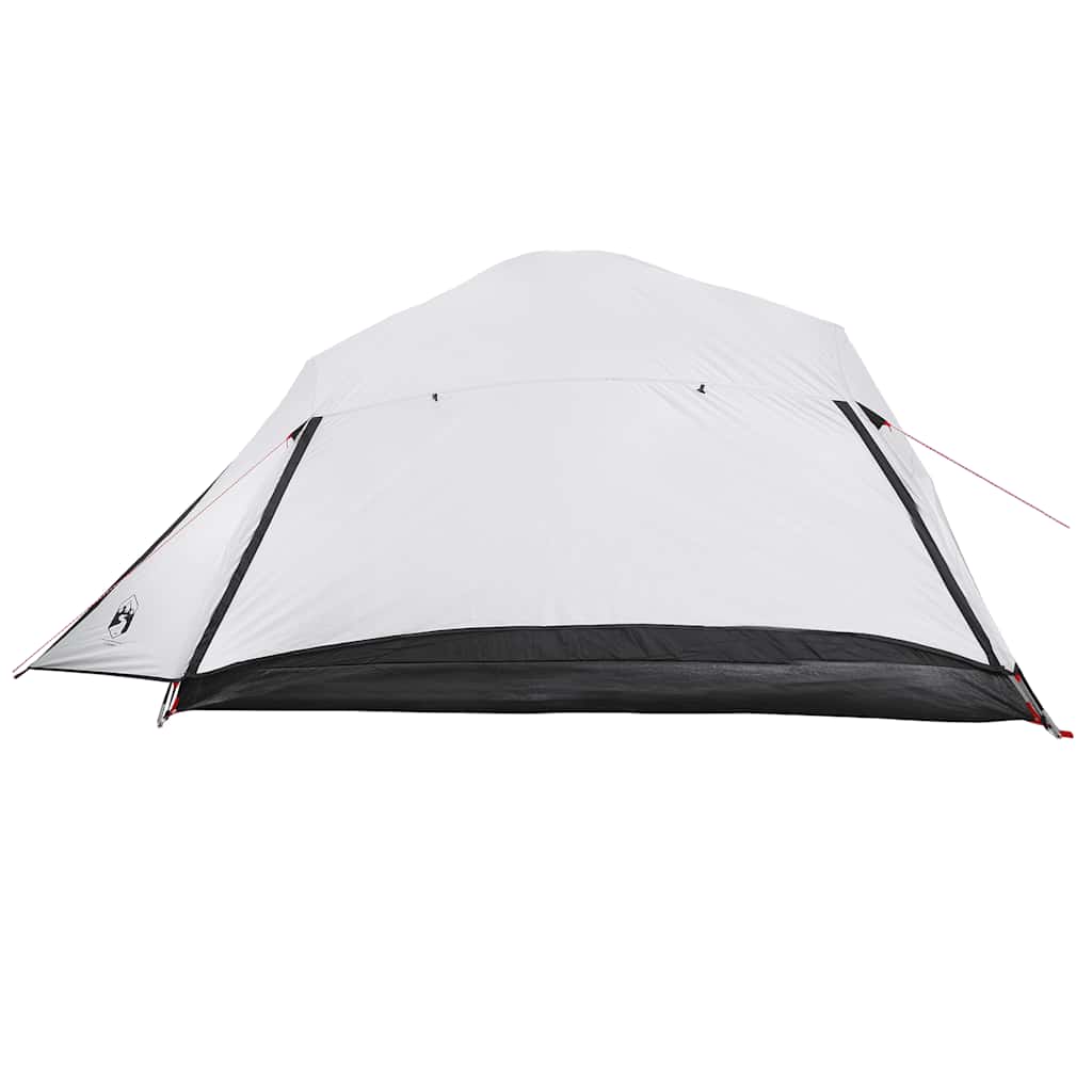 Dome Camping Tent for 4 Persons White & Dark Waterproof