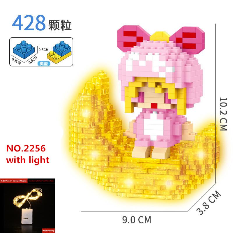 Микро строительные блоки космическая аэрокосмическая серия светящаяся фигурка астронавта со светом DIY кирпичи набор игрушек для детей рождественский подарок