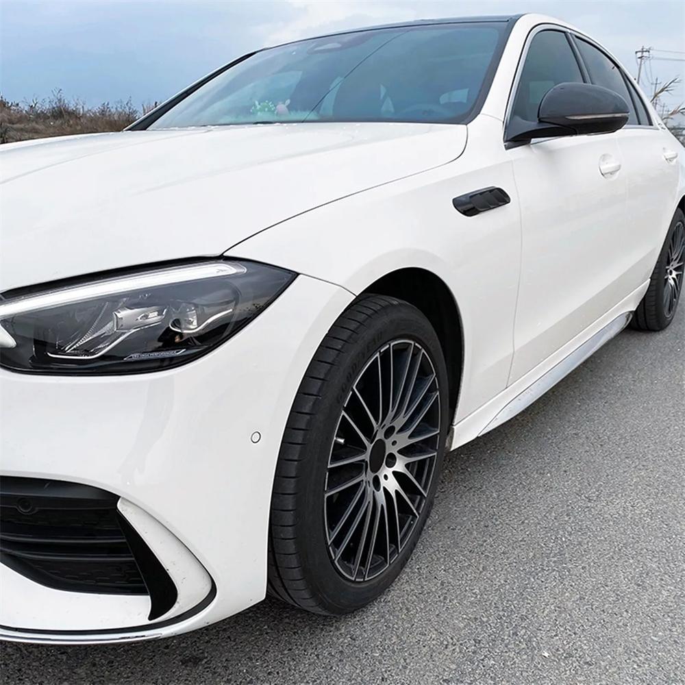 Для Mercedes Benz C E CLA 2 шт. Спортивная черная накладка на вентиляционное отверстие бокового крыла