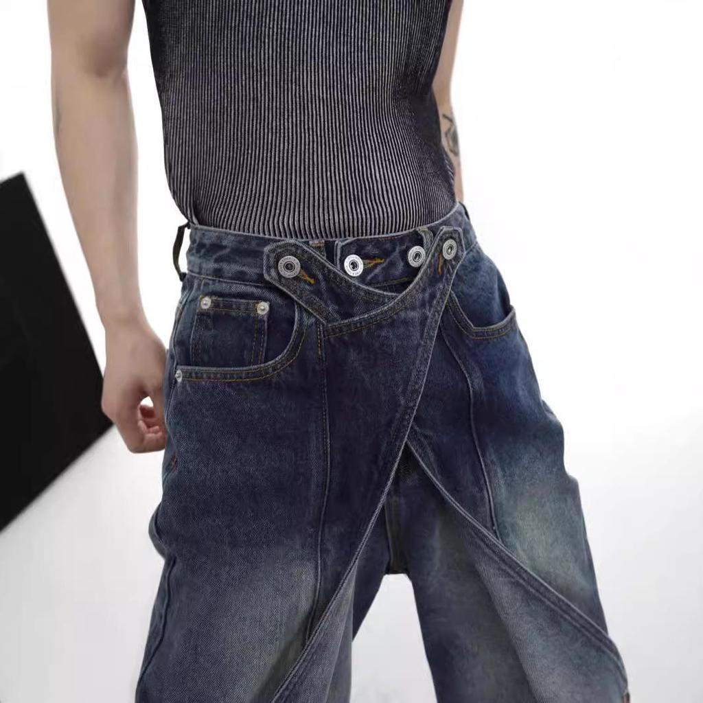 Джинсы-клеш с высокой талией и широкими штанинами из коллекции весна/осень 2023 года в винтажном стиле