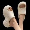 Fashion Women's Summer Thick Bottom Slip-On Sandals Indoor Home Beach Outdoor Wearable EVA Material Comfortable Sensation Flats