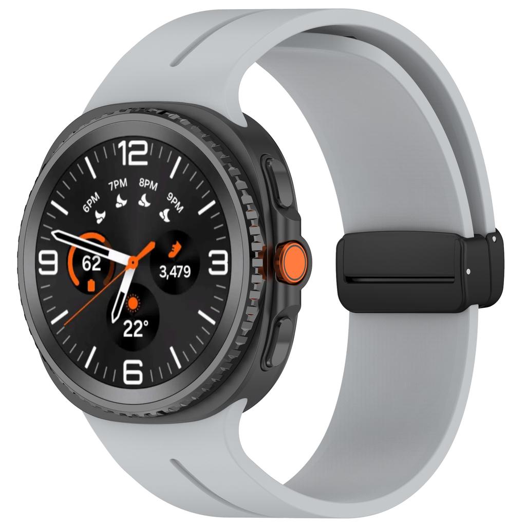 Спортивный силиконовый ремешок с магнитной D-образной пряжкой для Samsung Galaxy Watch 8 44 мм 40 мм, ремешок для Samsung Watch8 Classic 46 мм, браслет
