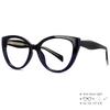 54472 Fashion Tr90 Anti Blue Light Blocking Cat Eye Glasses Frame Women Luxury Designer Retro Eyeglasses for Ladies