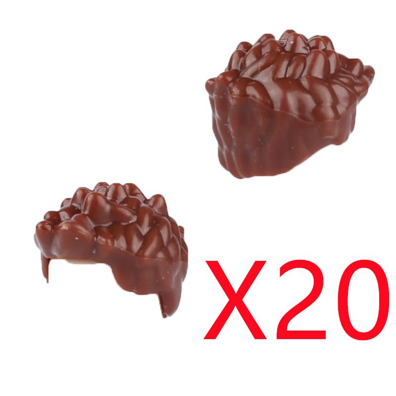 MOC Городские строительные блоки Части тела фигурок Креативные аксессуары Длинные волосы Коричневые Черные Золотые Мини-кирпичики Совместимая игрушка Подарок k030