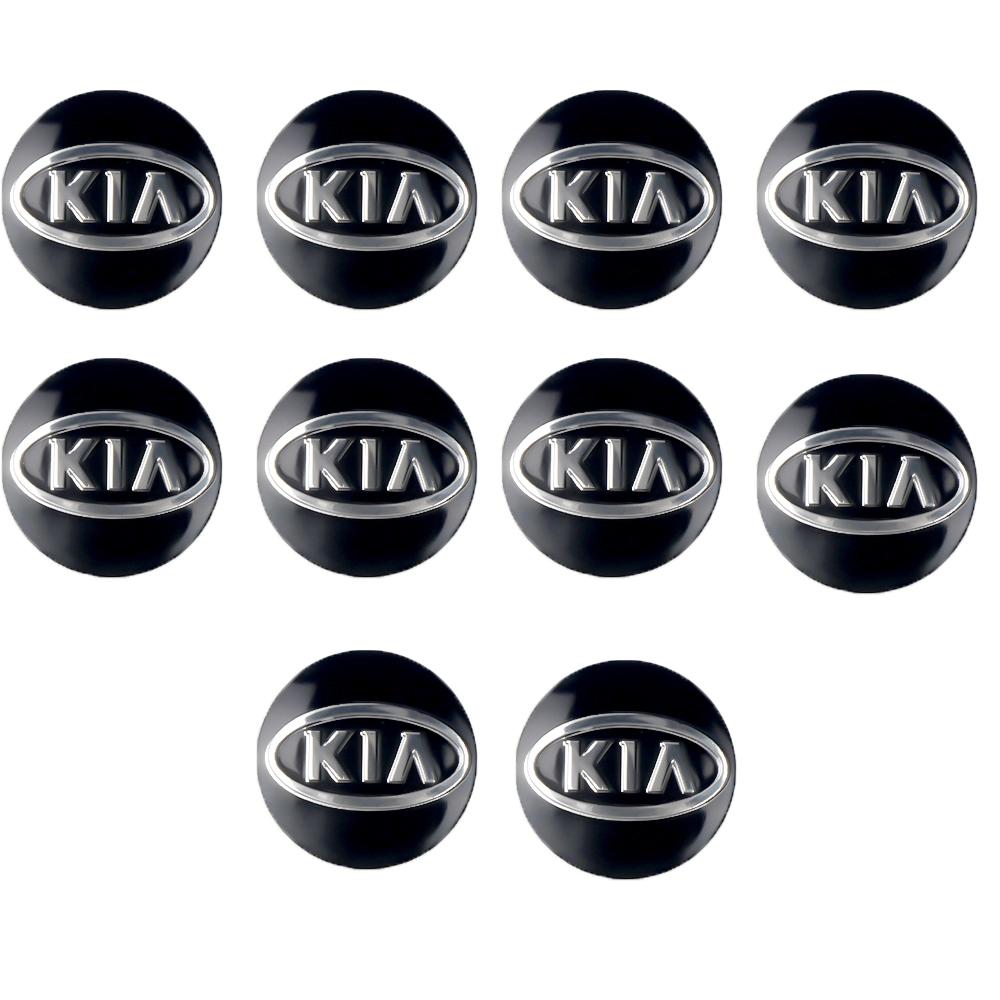 5/10PCS 14mm 14mmAluminium Metal Car Styling Remote Key Stickers For Kia Sportage 3 Rio K2 Ceed Carnival Picanto Soul EV6 Niro