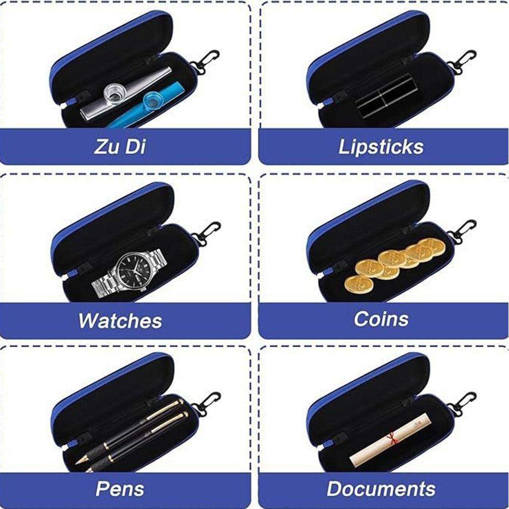 4 шт. Чехол для очков на молнии с карабином для мужчин и женщин