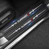 Car Door Threshold Sill Anti Scratch Protector Sticker for Dodge Durango Emblem Carbon Fiber Rear Trunk Bumper Guard Decals T666