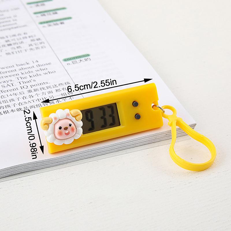 Portable Silent Digital Electronic Clock For Student Exam Study Library Mini Pocket Watch Green Backlight Lcd Display