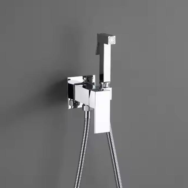 Modern Style Zinc Alloy Handheld Bidet Hot and Cold Water Taps Toilet Sprayer for Hotel Bathroom Shower Faucet