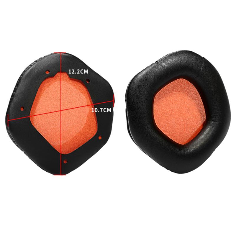 1Pair Replacement Potein Leather Memory Foam Cushion Ear Pads Earprads Headphone