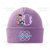 Anime Cartoon KPop Knitted Hat Winter Warm Windproof Hat Cartoon Anime Letter Pattern Knitted Hat Children's Birthday Gift