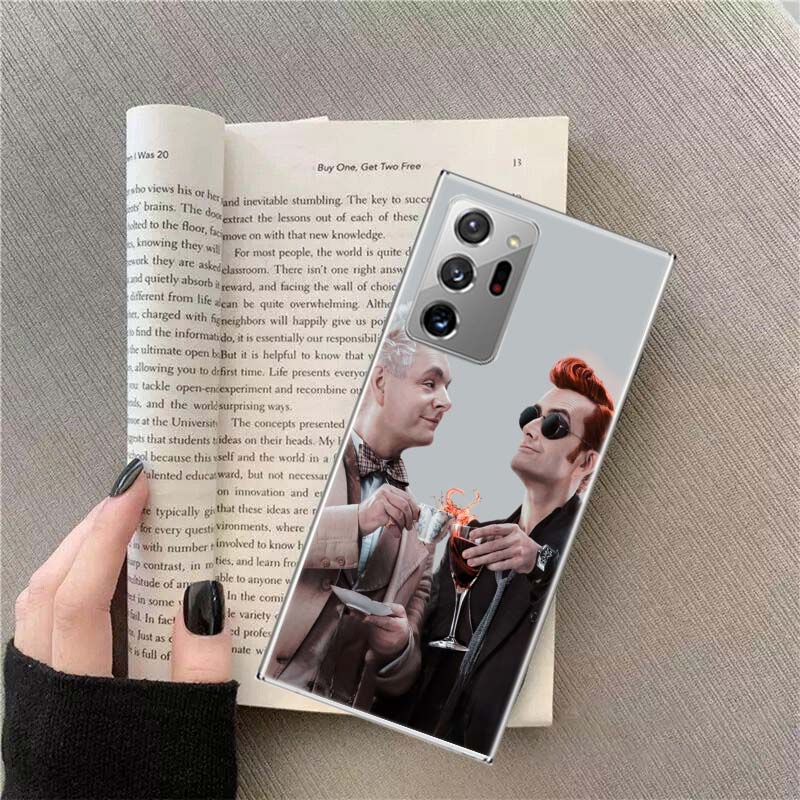 Чехол для телефона Good Omens для Samsung Galaxy S25 Edge S24 S23 FE S22 S26 Ultra S21 S20 S10 Plus Capa Мягкий