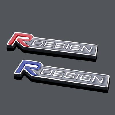 3D Металлическая решетка Rdesign R Design Наклейка-эмблема на решетку радиатора Аксессуары Для XC90 S60 XC60 V70 S80 S40 V50 V40 V60 C30