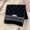 Retro Knitted Scarf Korean Style Winter Scarf Sweet Ladies Wool Scarf