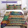 Love Dad Always 3‑Piece Bedding Set,Soft Duvet Cover with 19 Pillowcases,Multi‑Scene Home Dorm Use,Ideal Gift for Birthday & Holiday