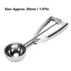 Ложка для теста из нержавеющей стали SUS304, ложка для дыни, мини-ложка для мороженого, 50 мм