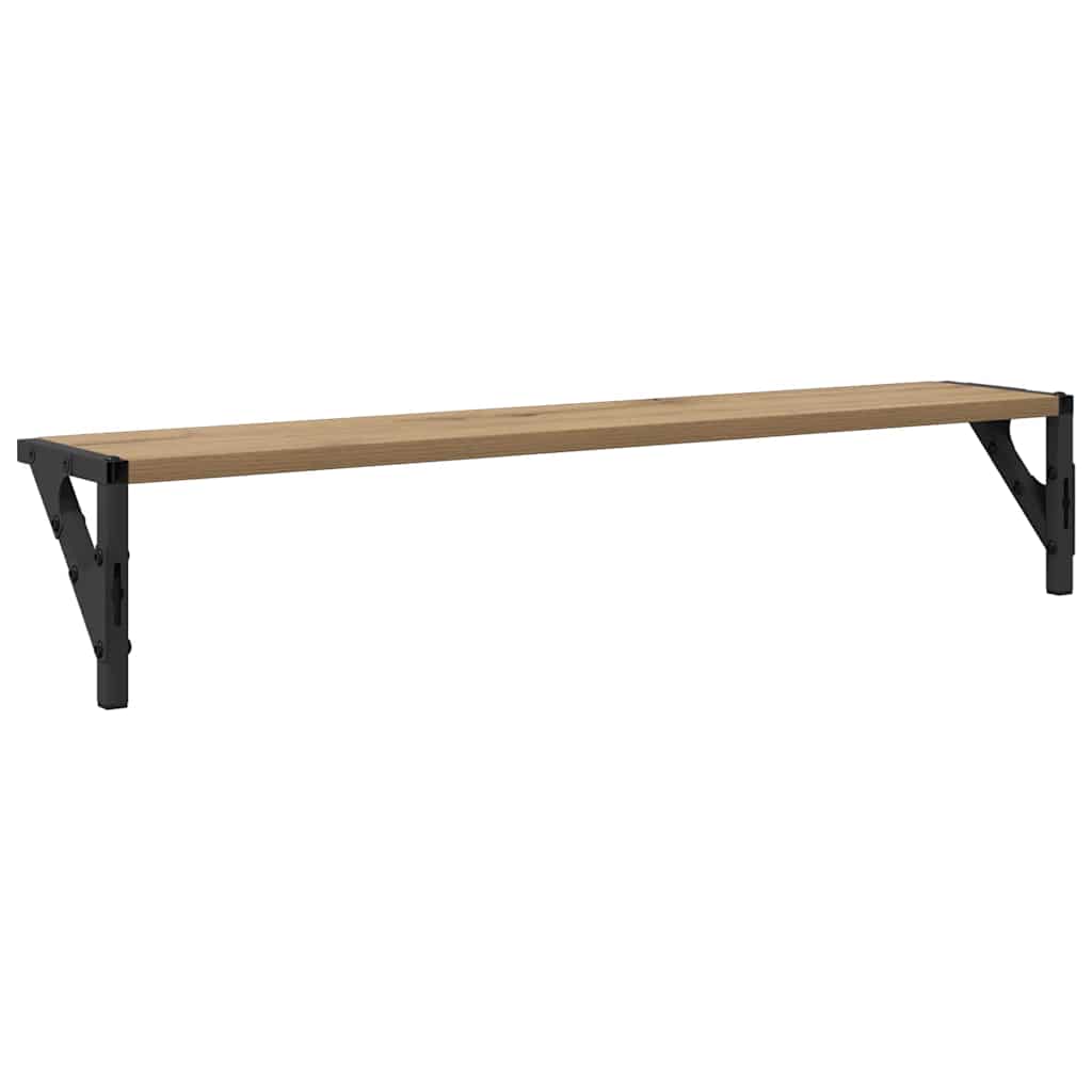 Wall Shelves 2 pcs Artisan Oak 80 x 15 x 15.5 cm Wood Based Material