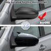 Side Mirror Housing Cover Caps For Nissan Qashqai J10 2007-2014 Black Style Side Mirror Cover Shell Sticking Car Accessories