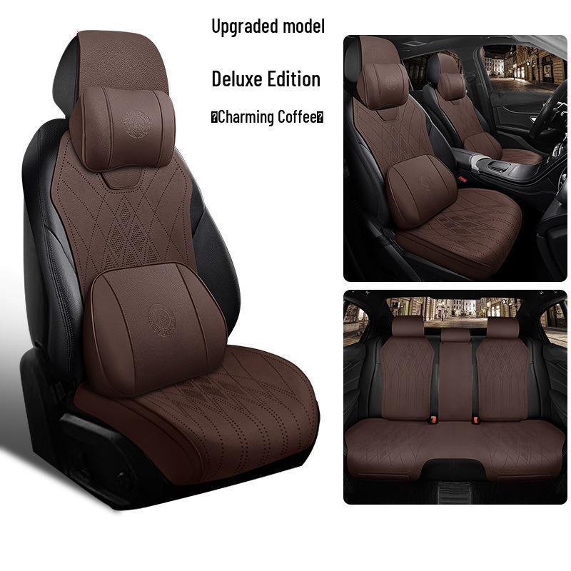 Чехлы на сиденья Geely Binyue CVT/DCT - Версии Super Energy и Dragon Soaring; Кожаные подушки.