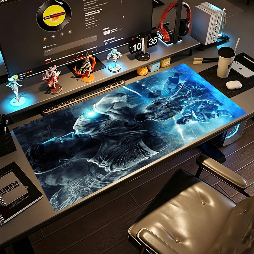 Football Messi Large Mouse Pad Office Mouse Mats Office Mouse Mats Non-Slip Rubber Base Computer Decor Item Office Use