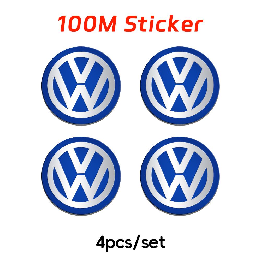 Для VW Volkswagen Jetta MK5 Golf 4 шт. Для Volkswagen VW 70 мм 80 мм 90 мм 100 мм 120 мм Автомобильный значок Колпачки на центр колеса Наклейка Значок