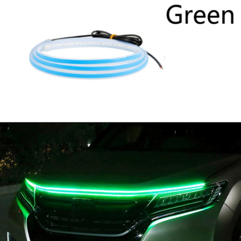 Car Hood Led Light Strip Waterproof Auto Decorative Headlight Atmosphere Lamp Exterior Ambient Decoration Lighting Car Universal