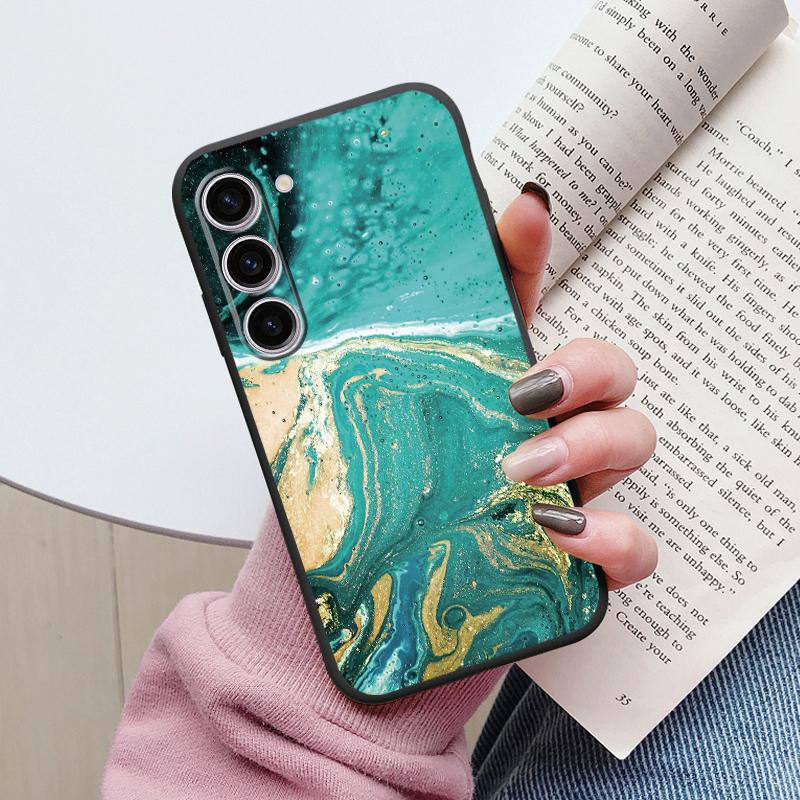 Чехол для Samsung A55 5G Задняя крышка Защитный силиконовый Funda Модный Мраморный Каменный Текстурный Coque для Samsung Galaxy A54 A56 Capa