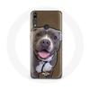 Case for Huawei P30 Lite Pitbull Dog White Gray