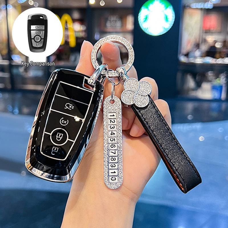 Чехол для ключей Ford Edge L для Explorer, Mondeo, Focus, Ranger, Escape, Evos, Mustang Пряжка