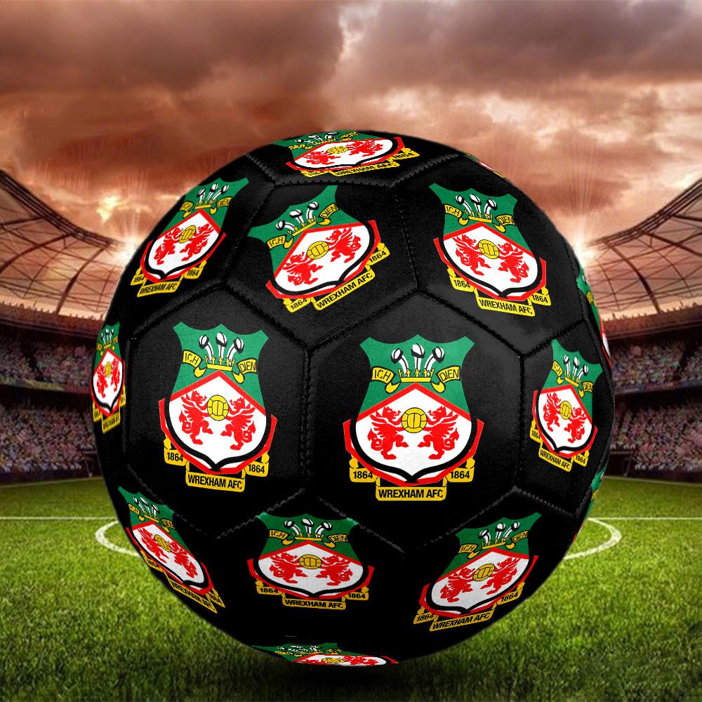1pc Wrexham Football Club Soccer Ball Size 5 Indoor Soccer Ball Fashion Colorful Backyard Game - Great For Sports Fans Gift HE127