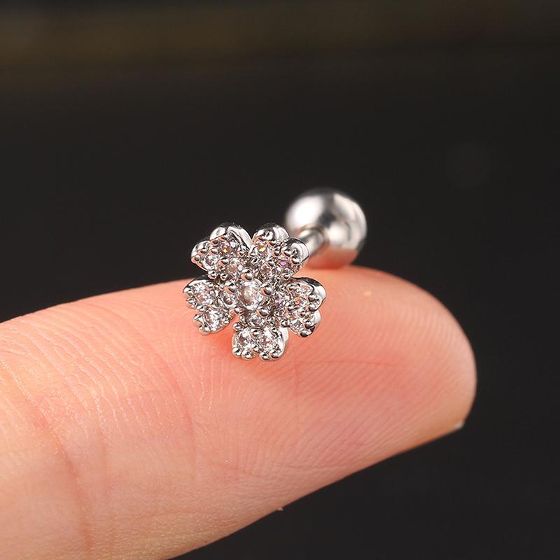 1 шт. геометрические циркониевые серьги-гвоздики в форме уха в форме гвоздика для женщин и девочек, ювелирные украшения для вечеринки, подарок