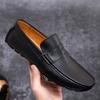 Итальянский дизайн Мужская повседневная обувь Летние мужские лоферы из натуральной кожи Мокасины Мужские туфли на плоской подошве Дышащие мужские туфли для вождения