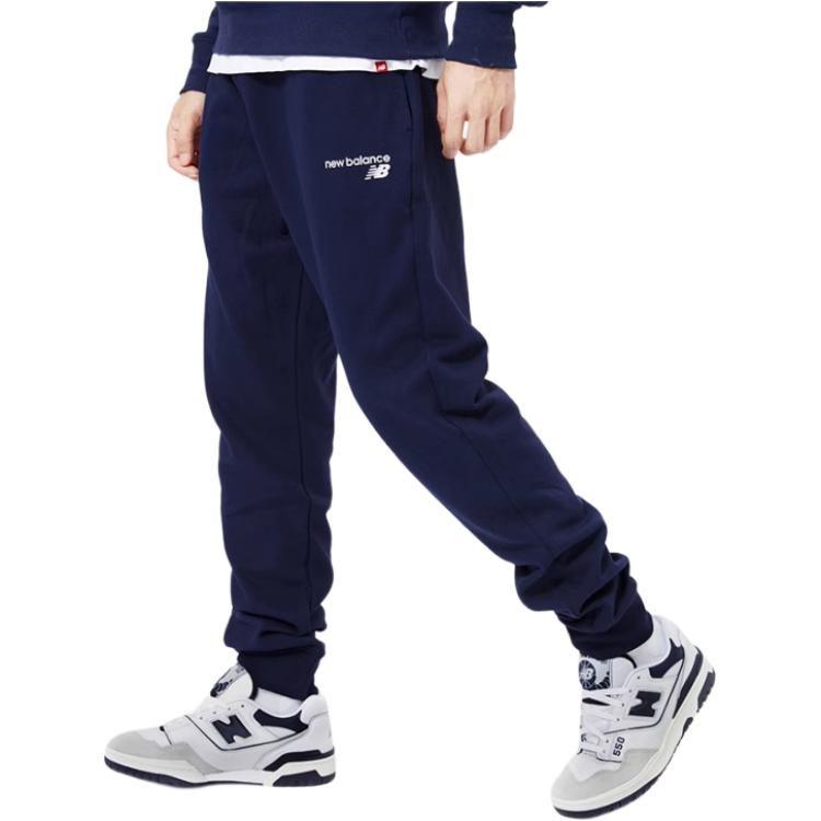 New Balance Мужские вязаные спортивные штаны темно-синие MP03904-PGM
